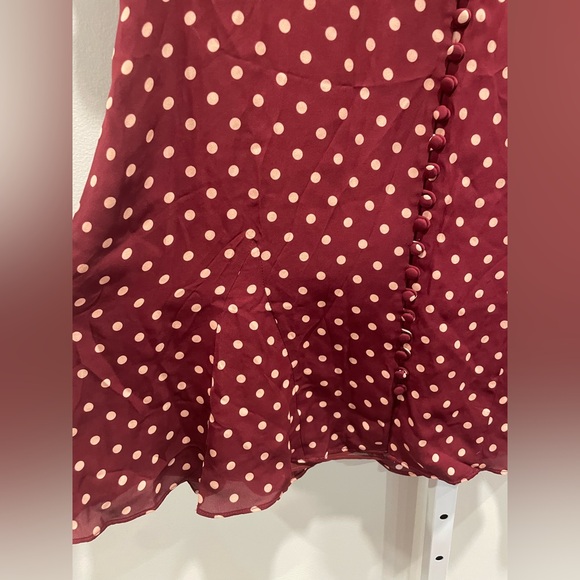 Nicholas Polka Dot Godet Button Front Dress Size 12 - Picture 8 of 11